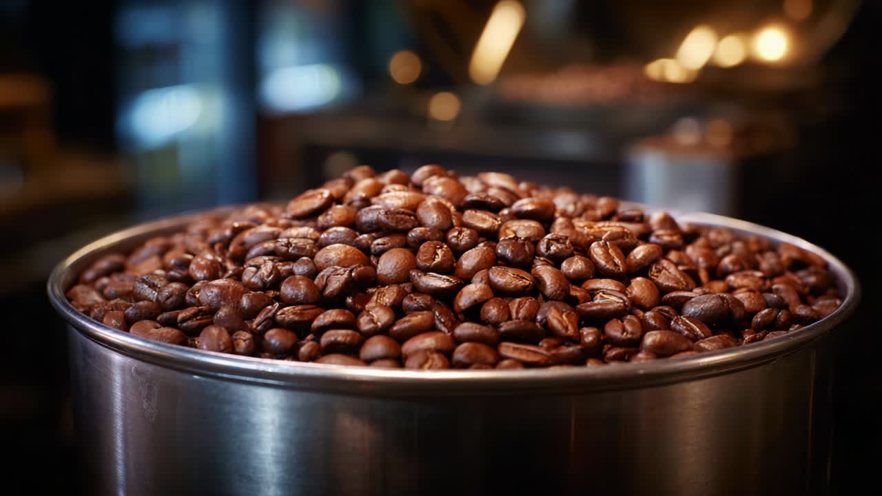 Coffee Beans in a Container