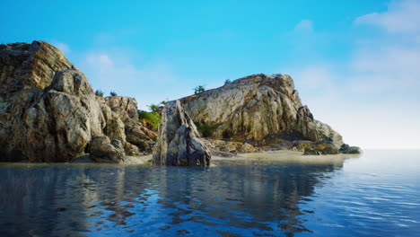 aerial view of the dramatic coastline at the cliffs