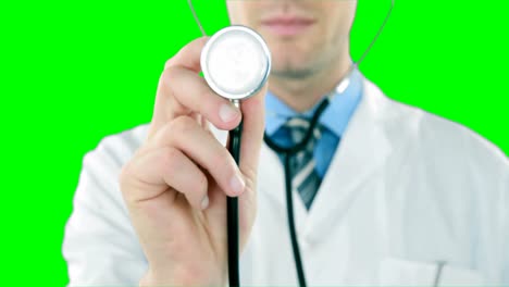 Doctor-examining-with-stethoscope-