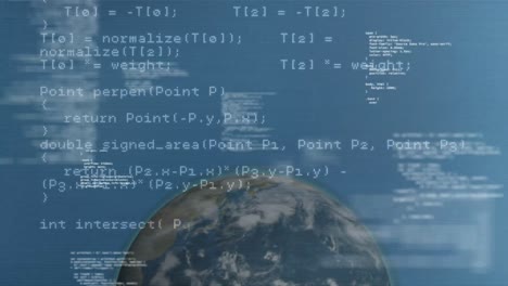 códigos de programación de computadoras y la tierra