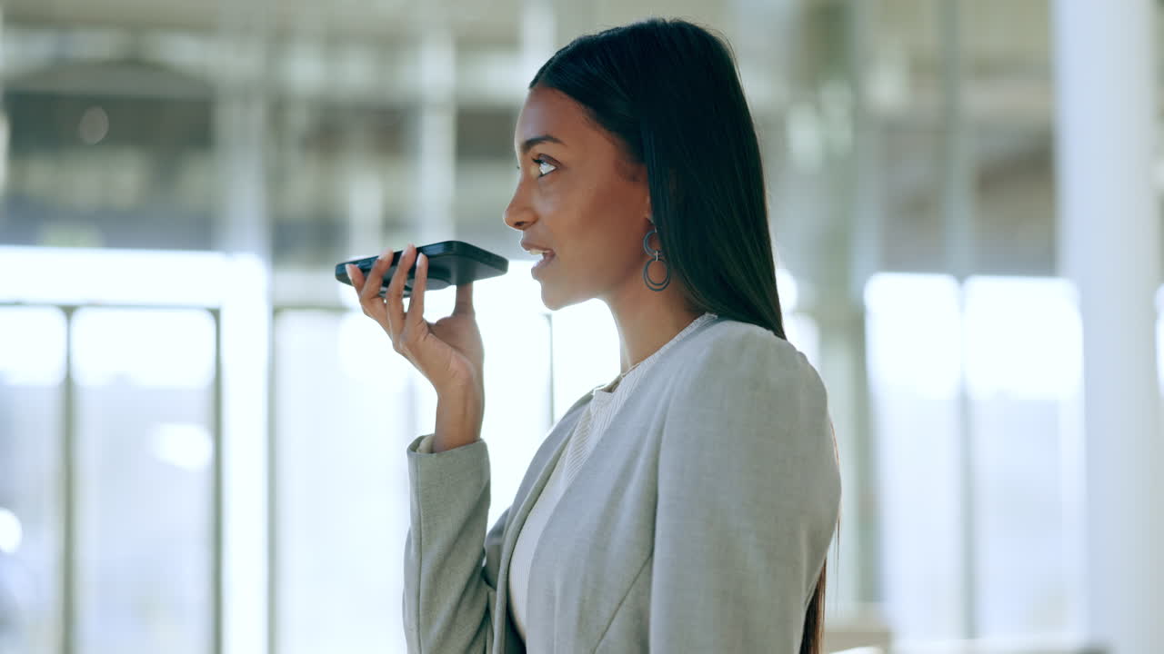 Business woman, talking and phone call
