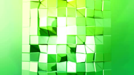 4k low poly background animation in loop. seamless 3d animation in modern geometric low poly style with gradient colors. creative simple background. v7 green plane with copy space