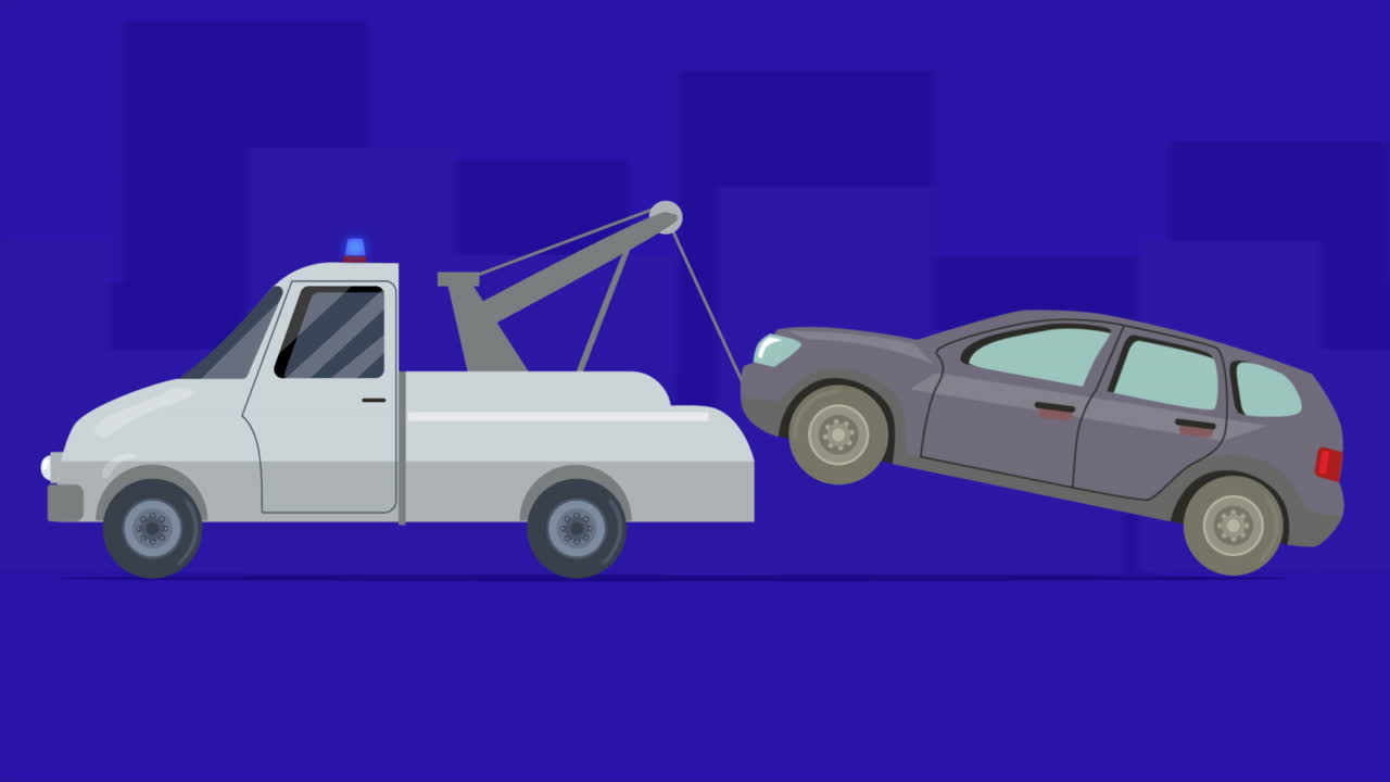 견인 트럭 견인 차