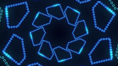 patrón geométrico de punto azul diseño circular intrigante