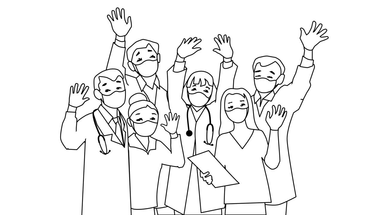 equipo de médicos y enfermeras