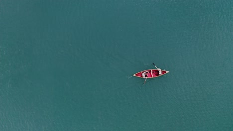 couple kayaking on a lake