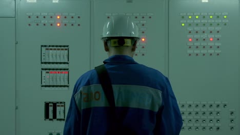 engineer monitoring control panel