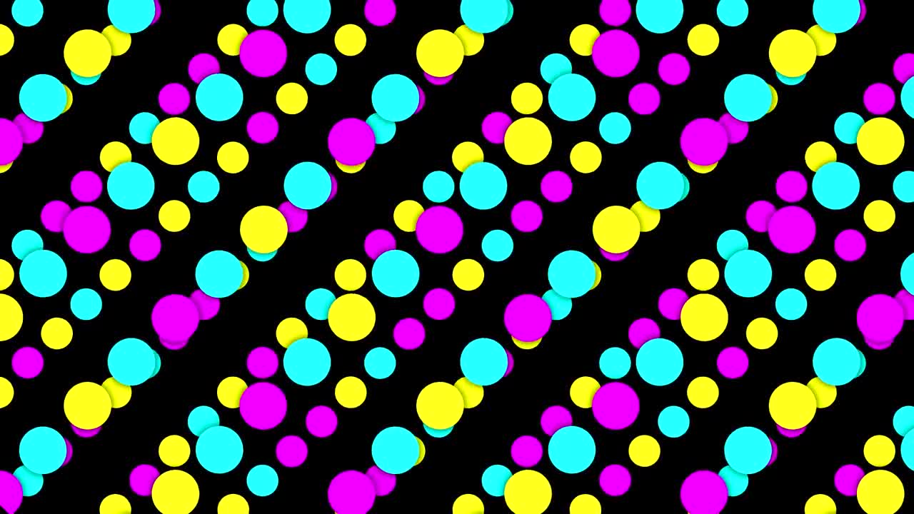 원 네온 색상 비디오 모션 배경