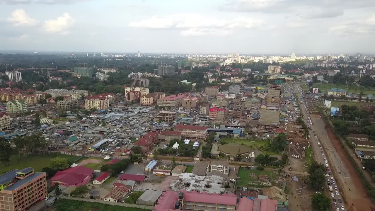 Vista aerea di Nairobi, Kenya
