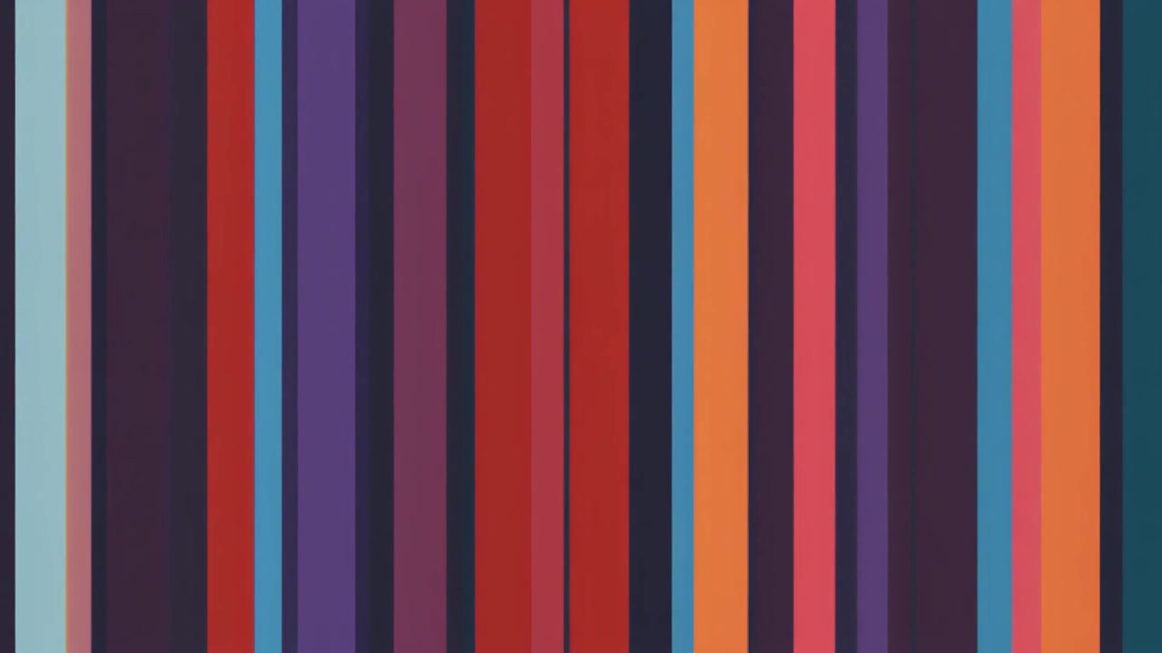 Abstract Background with Moving Vertical Multicolored Stripes