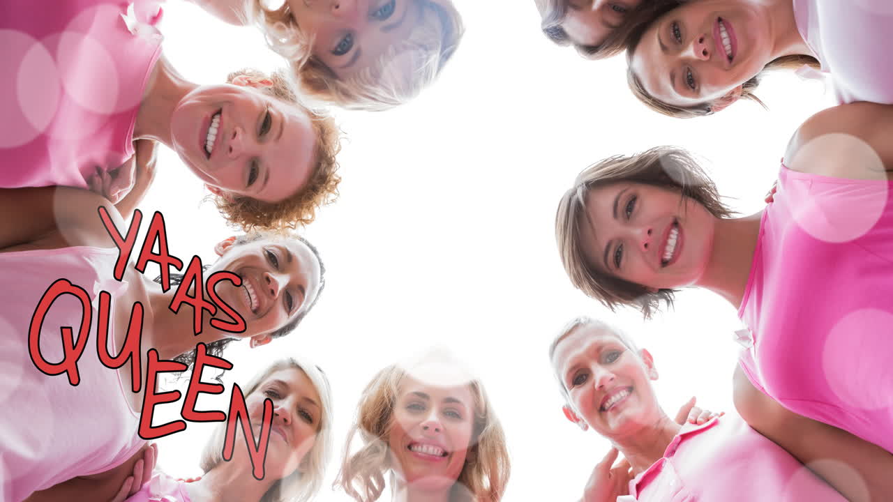 야스  ⁇ 의 애니메이션 텍스트 다양 한 그룹의 다양 한 그룹의 웃는 여성