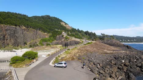 Vuelo-Con-Drones-Sobre-La-Costa-Noroeste-Del-Pacífico,-Washington