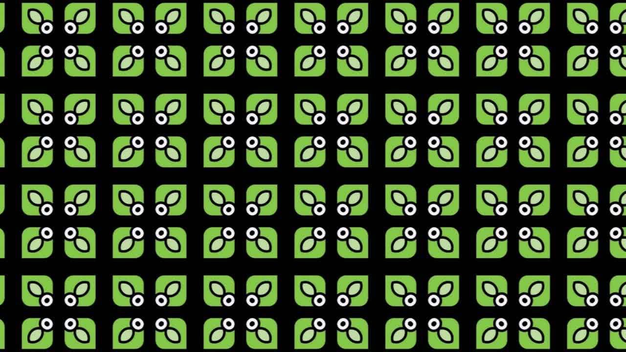 추상, 배경 애니메이션, 오른쪽 스크롤, 녹색 및 검정색