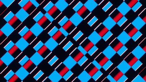 red blue abstraction of rectangles vj loop