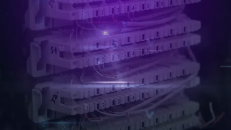 animation of motivating text with digital scanning circular display over medical equipment