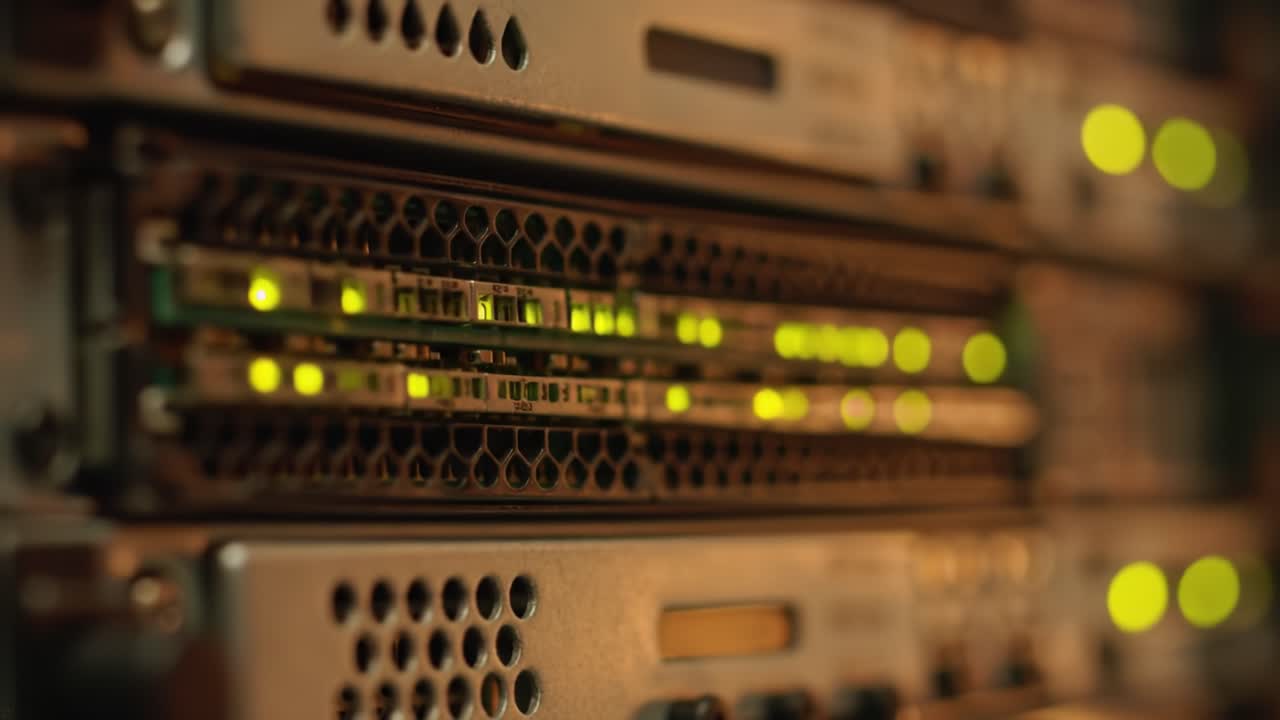 Come dive into the intricate workings of a modern data center. Observe the servers as they process data and power critical applications for various businesses, showcasing technological advancements.