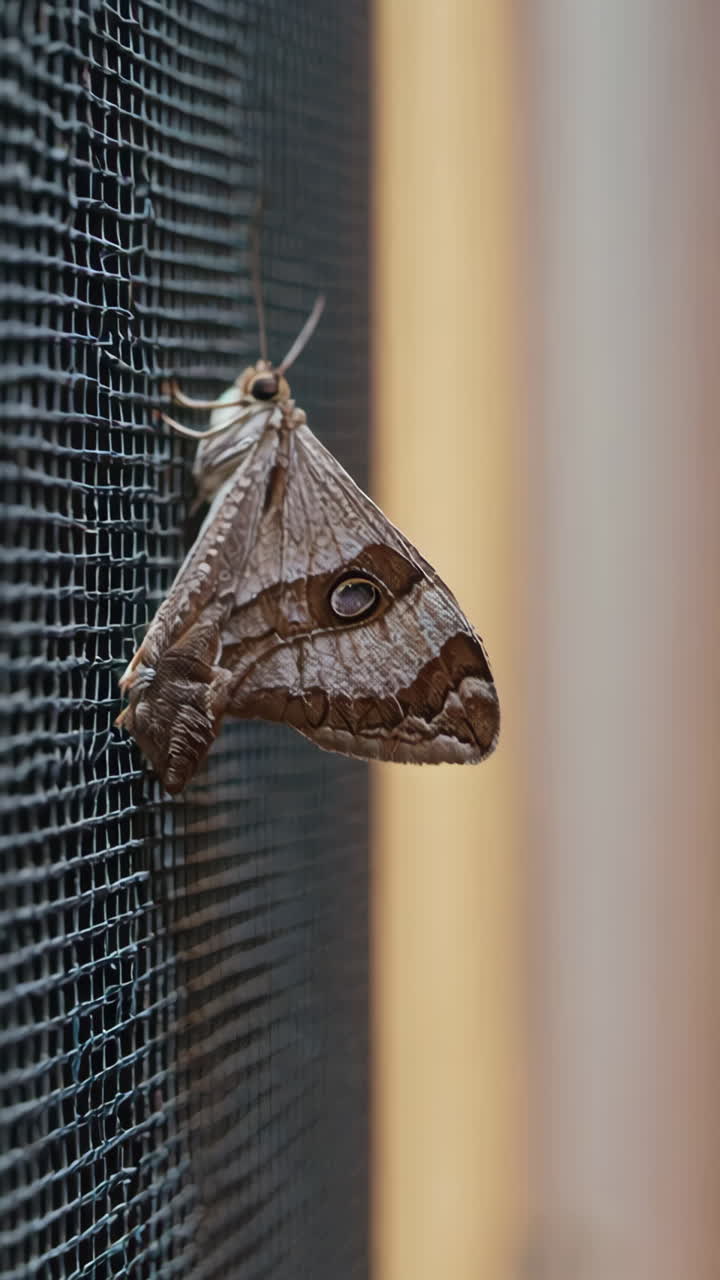 Moth on a Window Screen