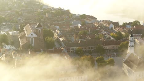 Niebla-Sobre-El-Bosque.-Vista-Aérea-De-Drones