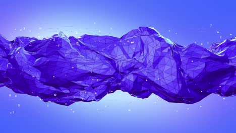 flowing wireframe mesh abstract background animation