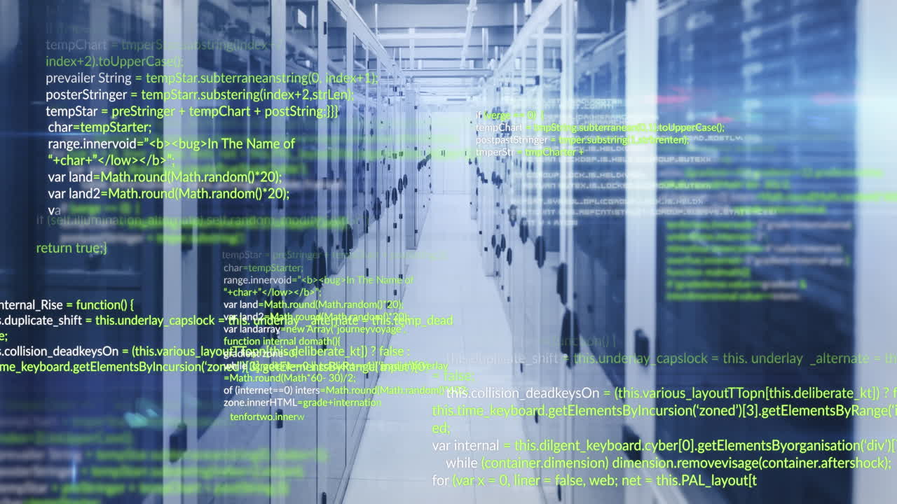 Animation of data processing over computer servers