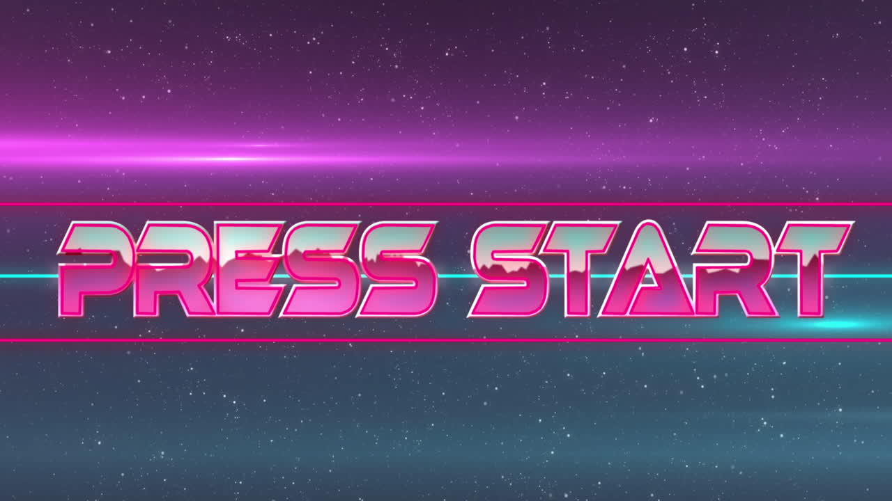 animación del texto de inicio de la prensa escrito en un bucle sin costuras