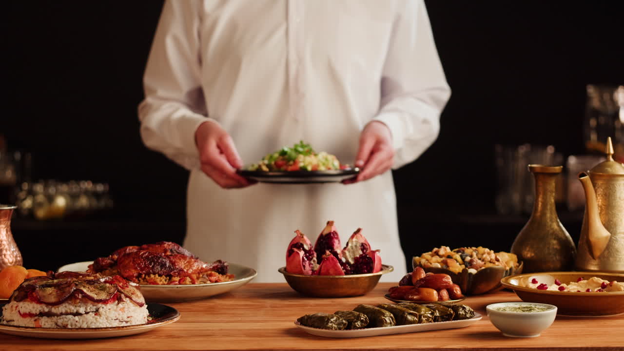 Serving a Middle Eastern Feast