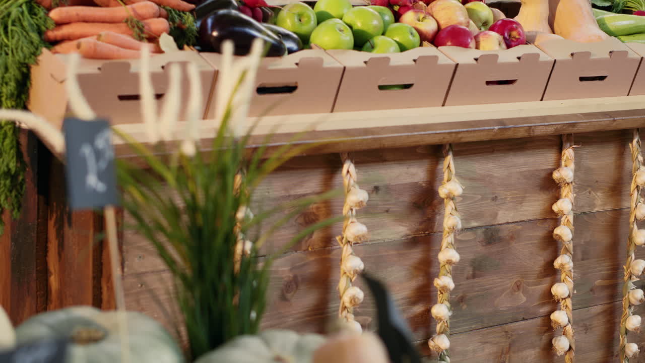 Fresh Vegetables and Fruits at Market