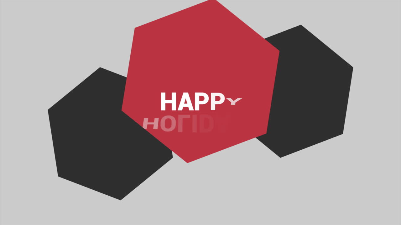 대담한 행복한 휴일 광장으로 계절을 축하하십시오.