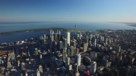 aerial of downtown toronto skyline