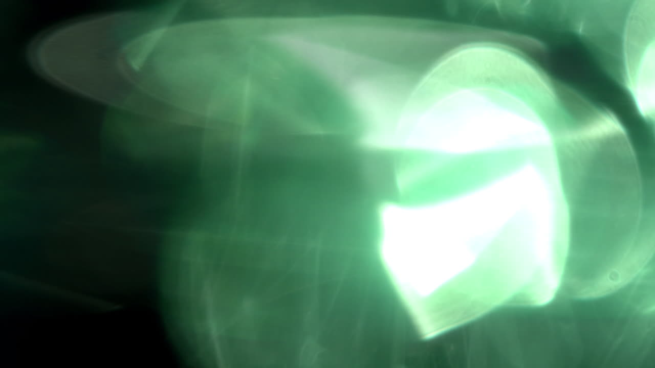 Abstract Green Light Leaks and Flares Transition