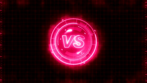 futuristic sports game loop animation. versus fight background. radar neon digital display. vs. game control interface element. battle fight sports competition.