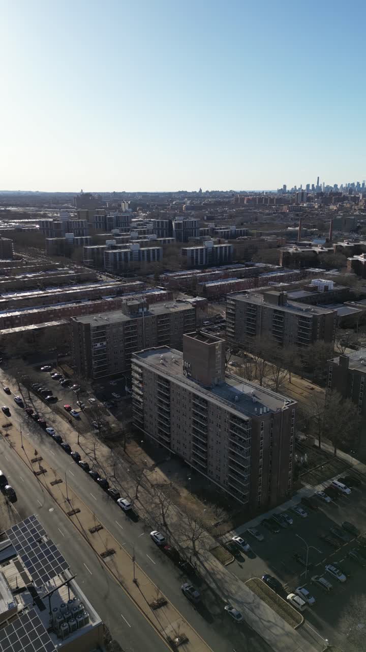 Aerial view over Brooklyn featuring Belt Parkway, Shirley Chisholm State Park, Spring Creek Beach, Pennsylvania Ave, Flatlands Ave, and Howard Beach.