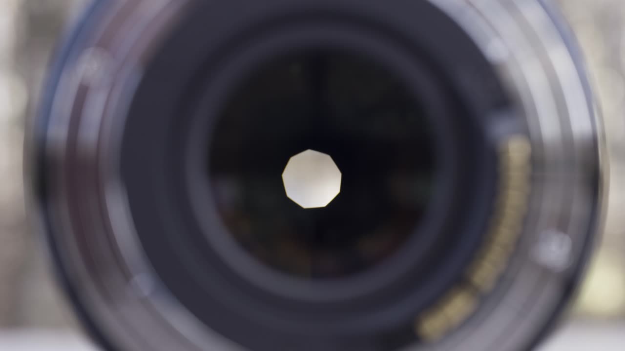 Close-up of a camera lens