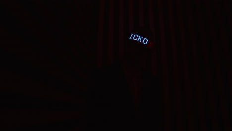 microphone with led display