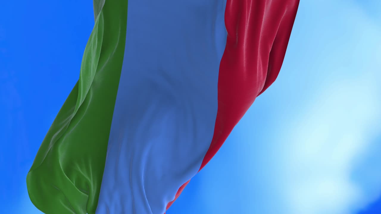 Loop continuo della bandiera della Repubblica di Carelia.