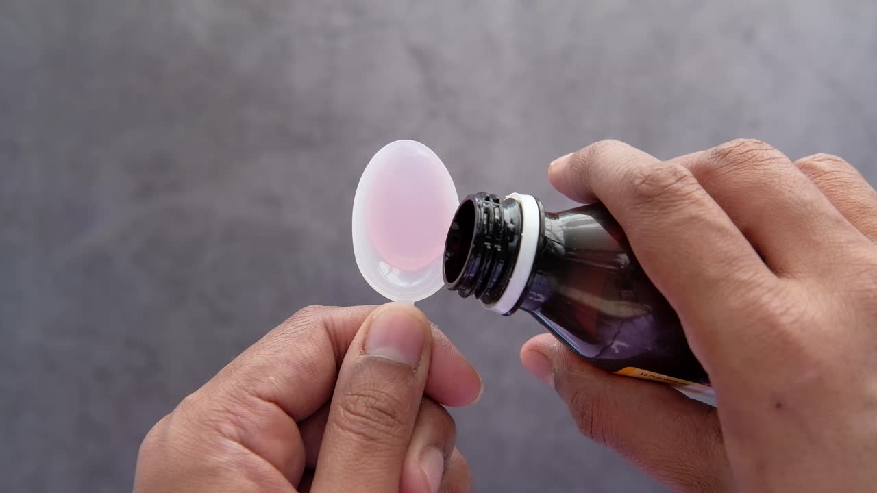 preparación de medicamentos líquidos con cuchara