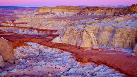 the red-rock labyrinth near page, arizona seen from a high-flying drone perspective.