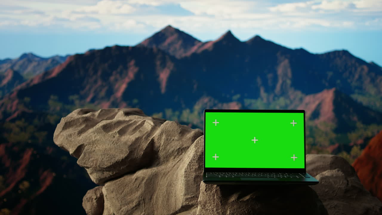 paisaje prístino del parque nacional con repisas rocosas y pantalla de copia de espacio