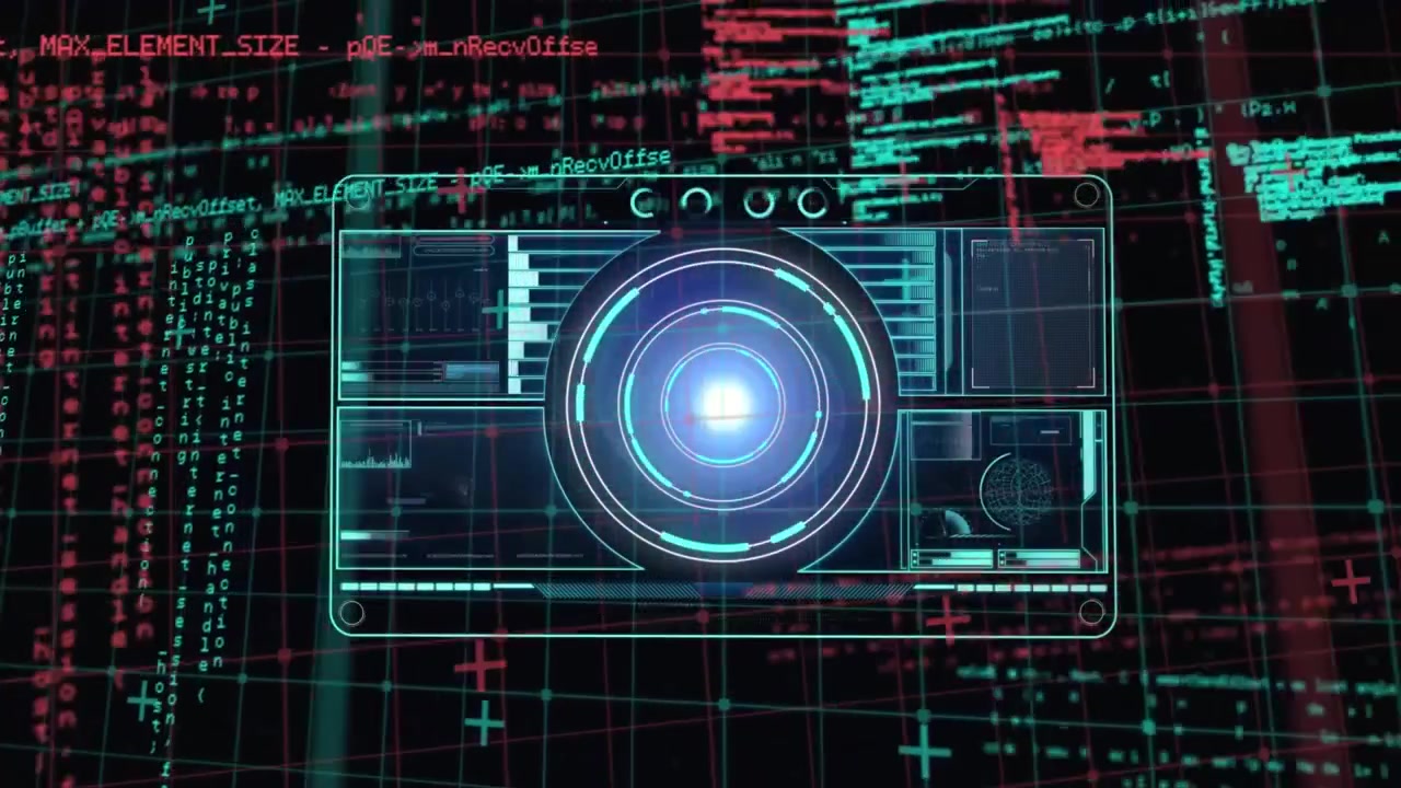 Animation of scope scanning and data processing over grid