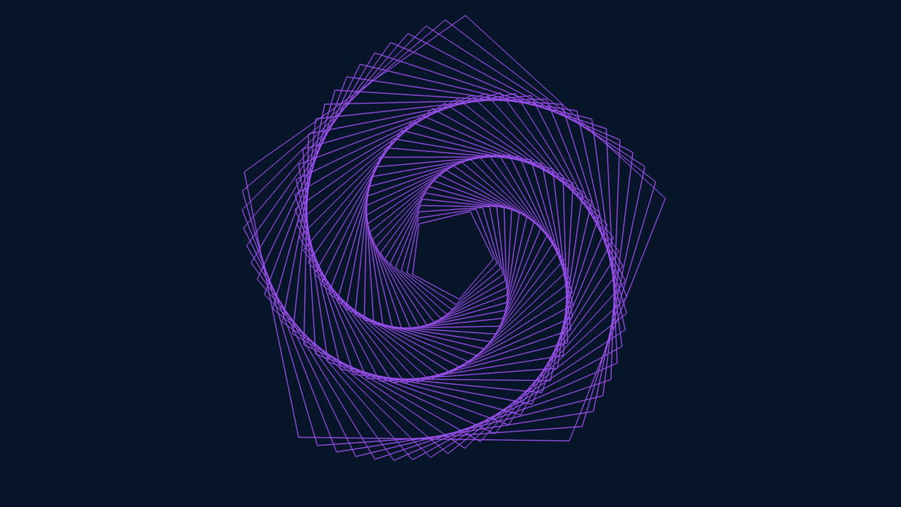 파란색 배경에 동적 보라색 나선