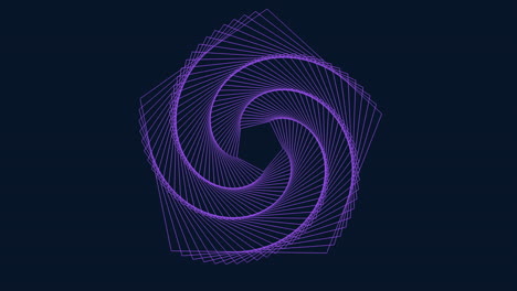 espiral púrpura dinámica sobre un fondo azul