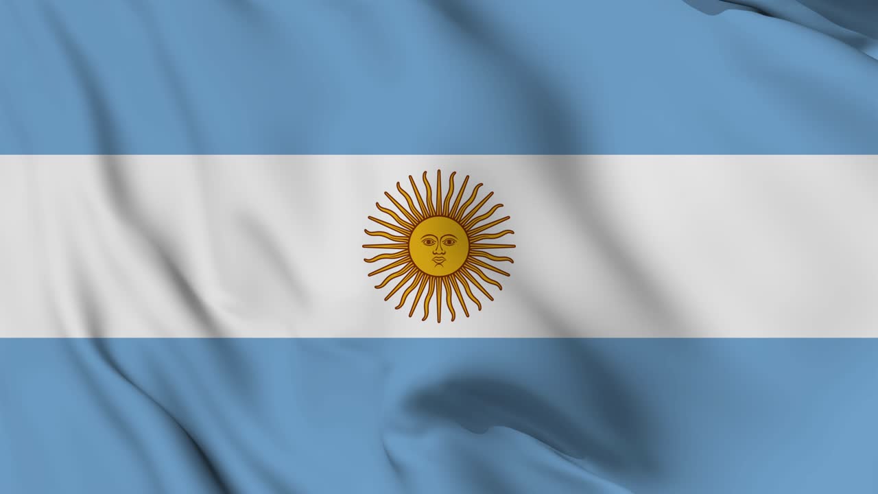 아르헨티나의 발이 끊임없이 흔들리는 애니메이션