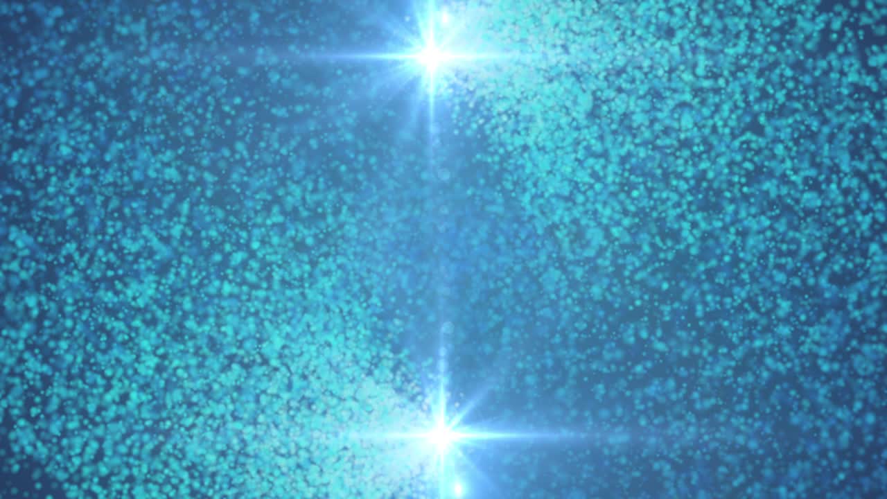 루핑 파란색 빛과 입자