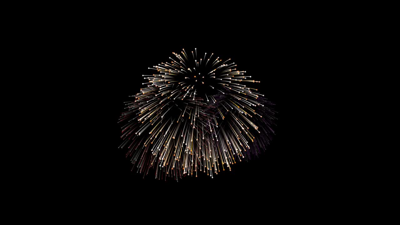 Happy new year 2021 concept. 4K.Animation loop seamless of real fireworks background. fireworks with bokeh lights in the night sky. glowing fireworks show. New year's eve fireworks celebration