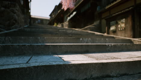 stone stairs in an old japanese town