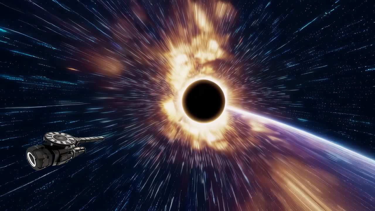 Spacecraft near a black hole