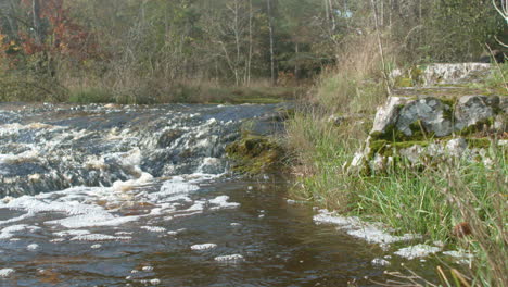 idyllic nordic river powerfull force