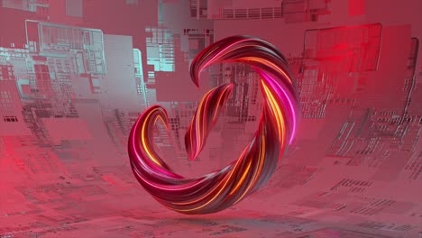 diseño futurista abstracto con formas brillantes