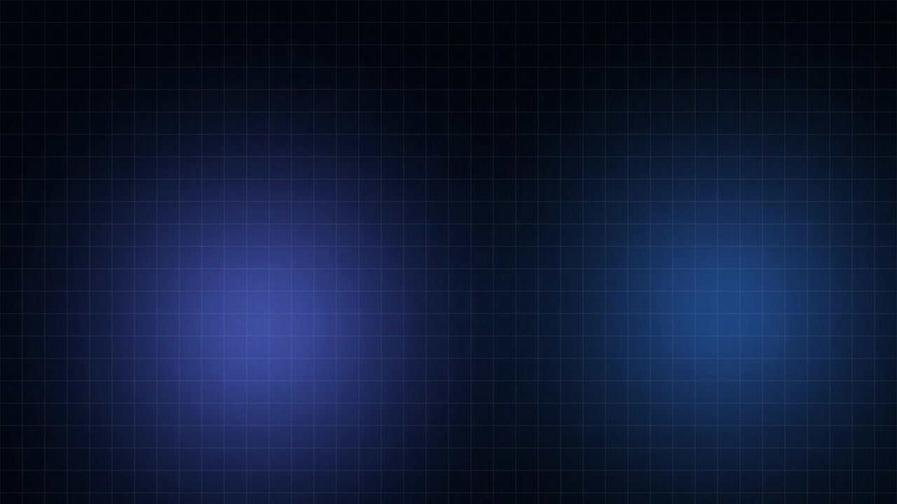 Abstract Motion Background with Glowing Blue Light Orbs and Grid