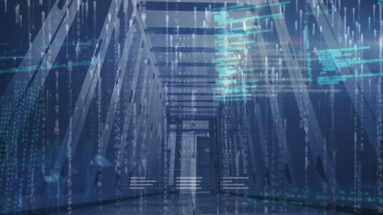 Animation of data processing over servers